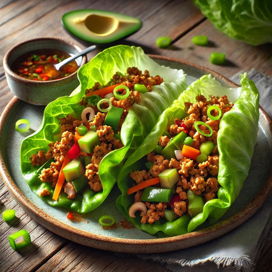 Lettuce Wraps with Ground Turkey