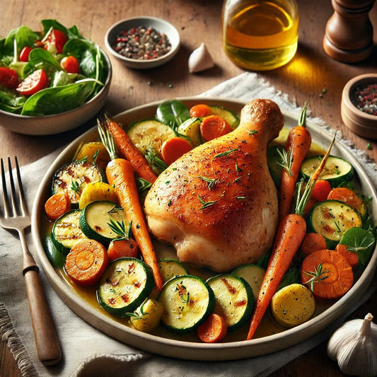 Roasted Chicken with Herb-Roasted Vegetables