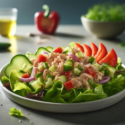 Tuna Salad on Greens