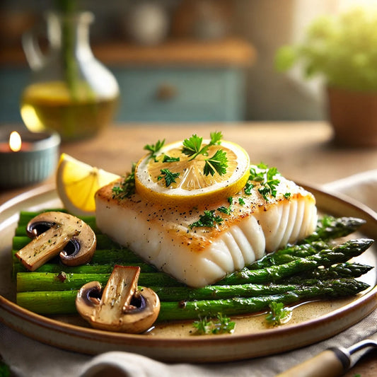 Baked Cod with Lemon and Herbs