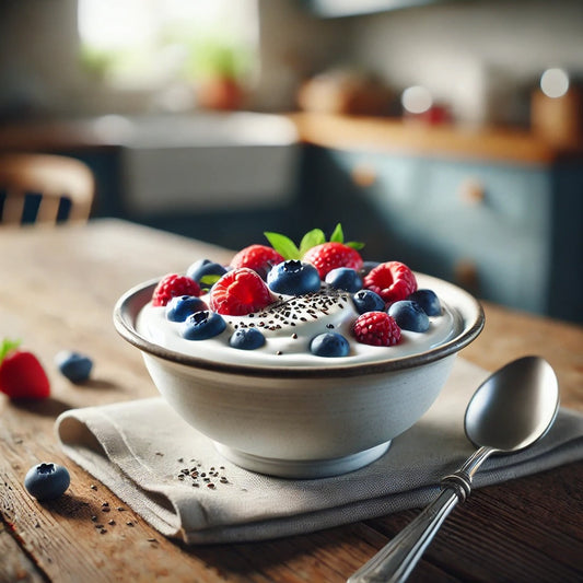 Greek Yogurt with Berries and Chia Seeds