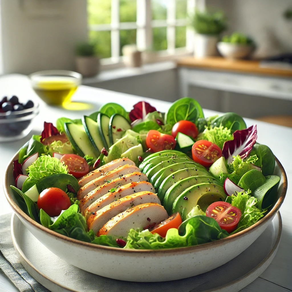 Large Salad with Grilled Chicken